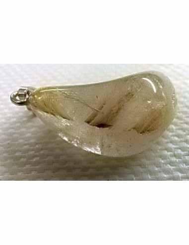 Quartz rutiles de titane en pendentif