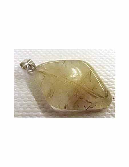 Quartz rutiles de titane en pendentif
