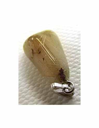 Quartz rutiles de titane en pendentif