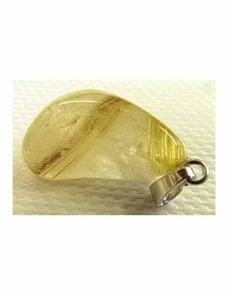 Quartz rutiles de titane en pendentif