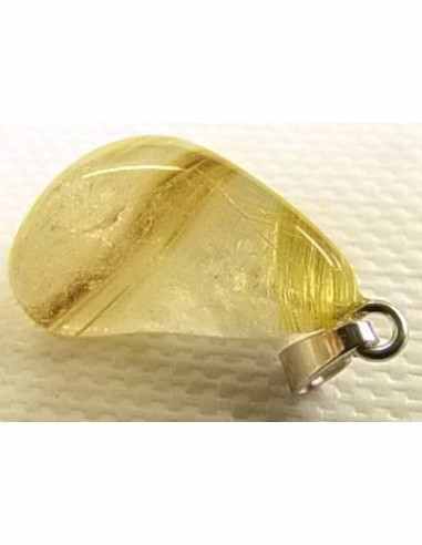 Quartz rutiles de titane en pendentif