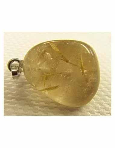 Quartz rutiles de titane en pendentif