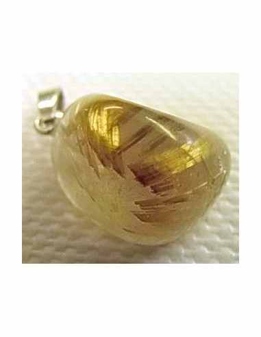 Quartz rutiles de titane en pendentif