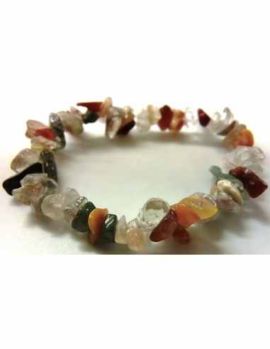 Bracelet Quartz rutile quartz aux chlorite