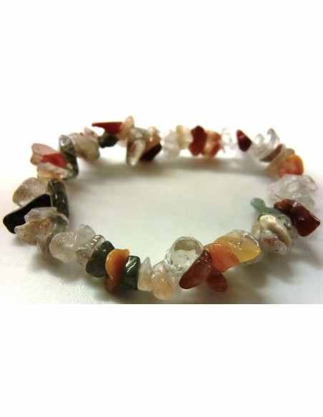 Bracelet Quartz rutile quartz aux chlorite
