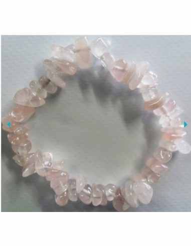 Bracelet baroque quartz rose