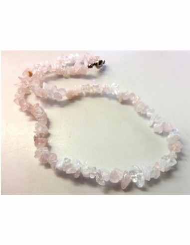 Collier baroque quartz rose