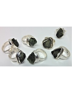 Grandes bagues moldavites argent 2