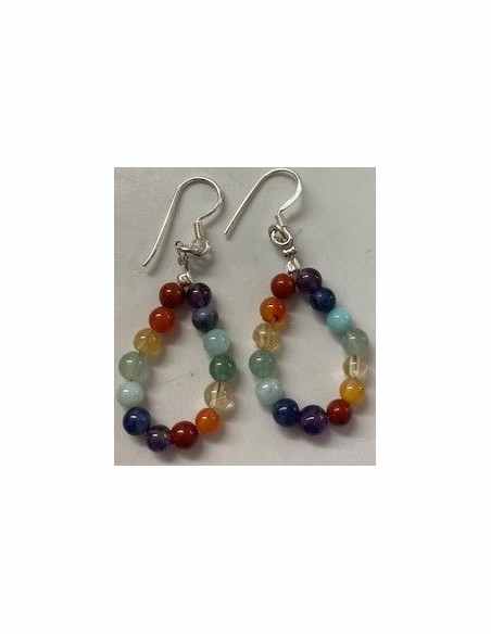 Boucles d oreilles sept chakras