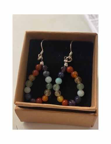 Boucles d oreilles sept chakras