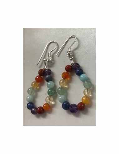 Boucles d oreilles sept chakras