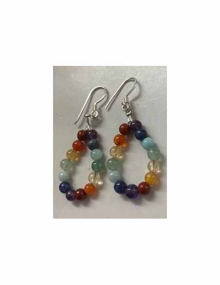 Boucles d oreilles sept chakras