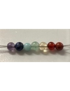 Sept pierres 7 chakras 4mm création