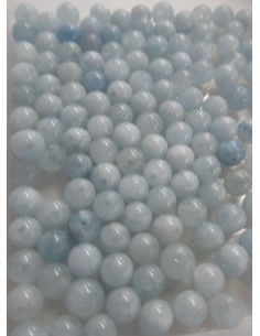 Aigue marine 4mm création bijoux