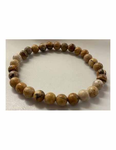Bracelet Jaspe paysage 6mm