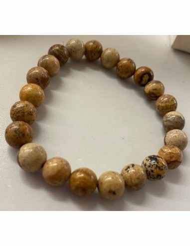 Bracelet Jaspe paysage 8mm