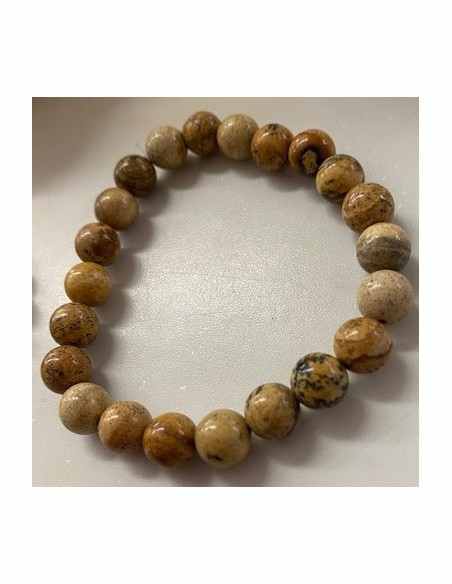 Bracelet Jaspe paysage 8mm