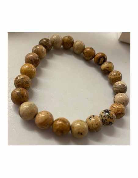 Jaspe jaune bracelet 8mm