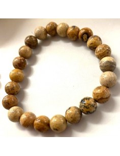 Bracelet Jaspe jaune 8mm