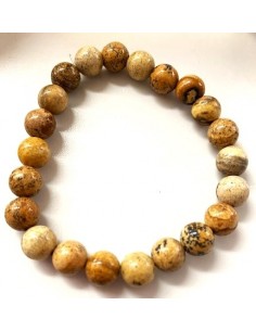 Bracelet Jaspe jaune 8mm 2