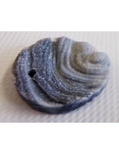 Calcedoinre rosette, agate rosette pendentif