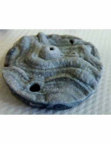 Calcedoinre rosette, agate rosette pendentif