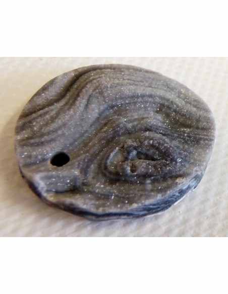 Calcedoinre rosette, agate rosette pendentif