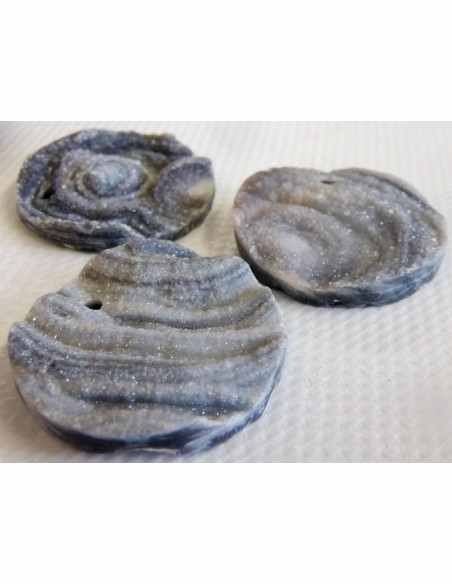 Calcedoinre rosette, agate rosette pendentif Calcedoinre rosette, agate rosette pendentif