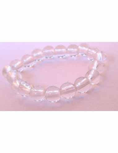 Anneau cristal de roche 4mm