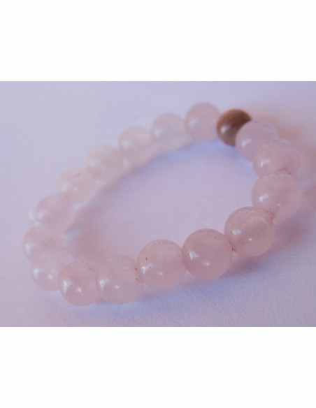 Anneau quartz rose 4mm