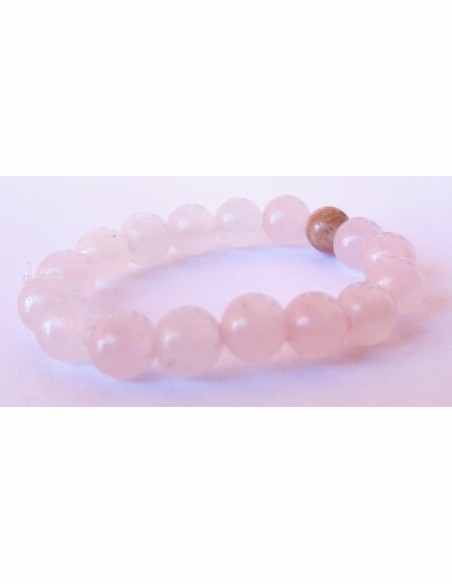 Anneau quartz rose 4mm