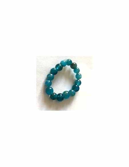 Anneau apatite bleue 4mm