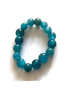 Anneau apatite bleue 4mm