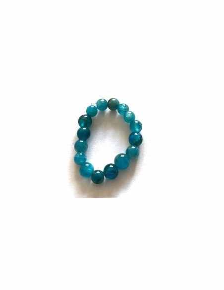 Anneau apatite bleue 4mm