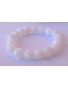 Anneau Jade blanche 4mm 2
