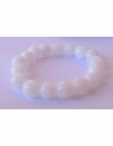 Anneau Jade blanche 4mm