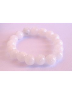 Anneau Jade blanche 4mm