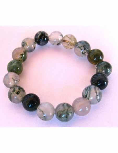 Anneau agate mousse 4mm