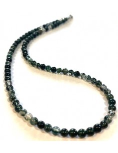 Collier agate mousse 4mm