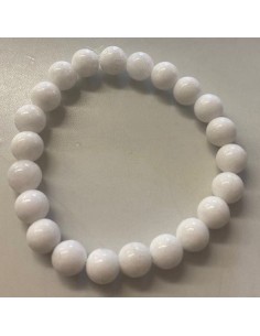 Jade blanche bracelet  8mm