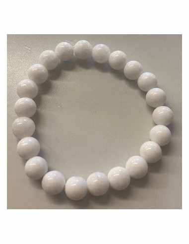 Jade blanche bracelet  8mm