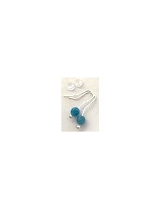 Boucles pierres 4mm argent