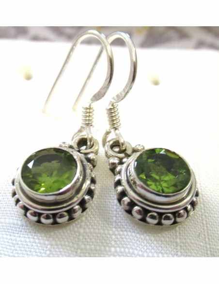 Péridot Boucles d'oreilles