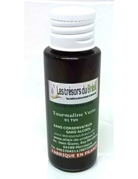 Elixir tourmaline verte 30ml.