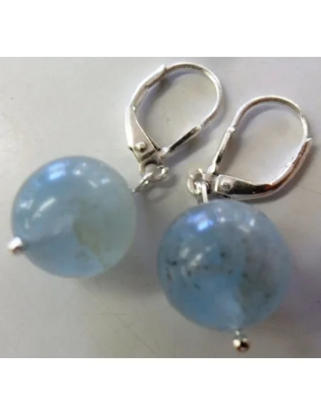 Boucles d'oreilles  en Aigue marine Boucles d'oreilles  en Aigue marine