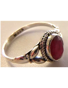 Rubis bague argent 2