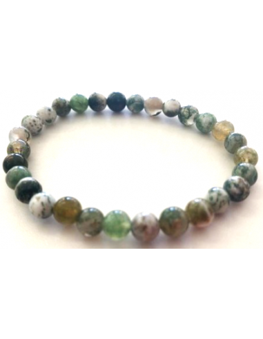 Bracelet Agate mousse 6mm