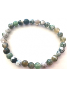 Bracelet Agate mousse 6mm