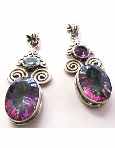 Grand pendentif topaze mystique