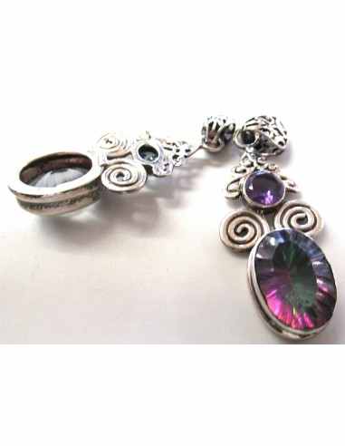 Grand pendentif topaze mystique